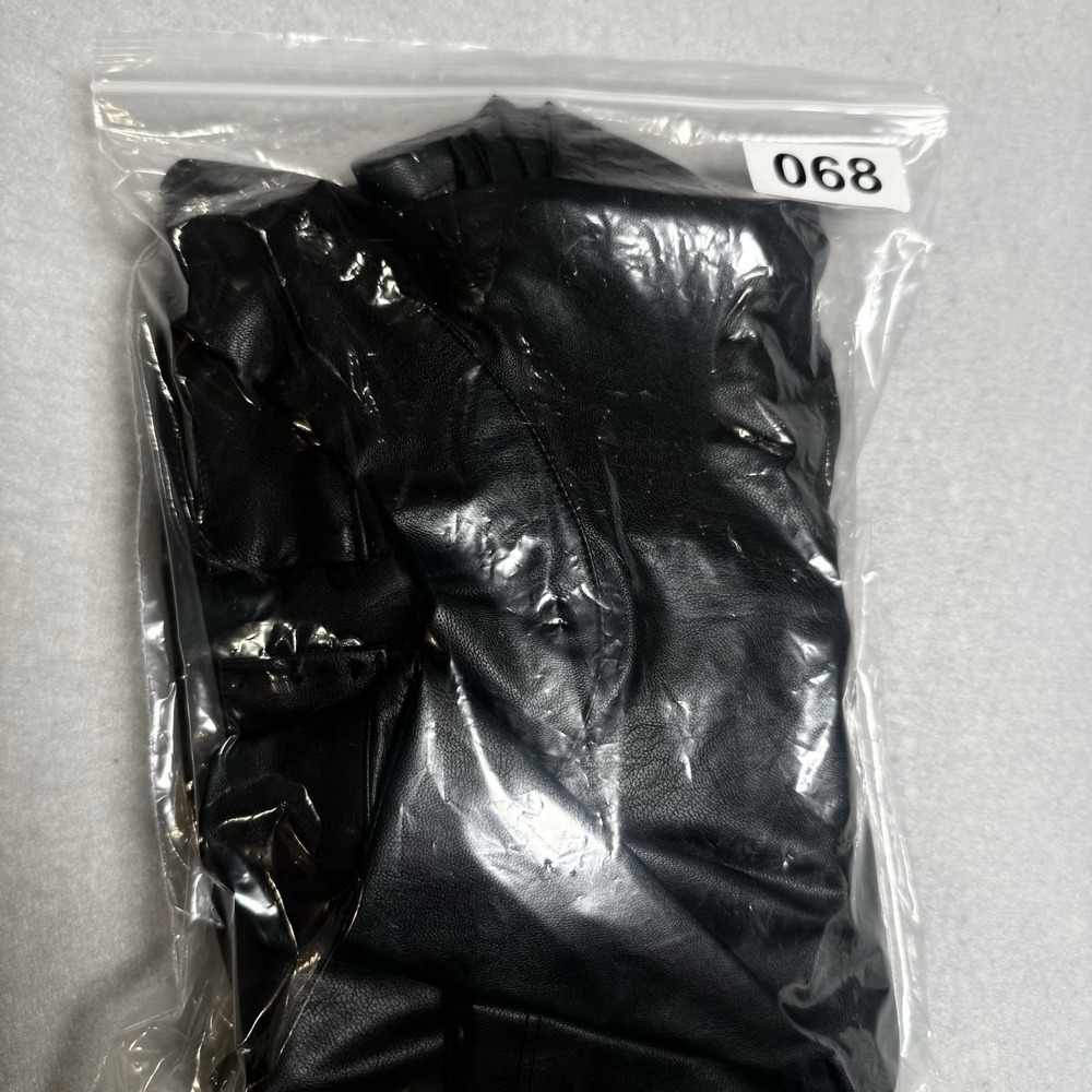 Who What Wear Dress Womens Large Faux Leather Black A Line Minimalist Chic NWT - Picture 10 of 10